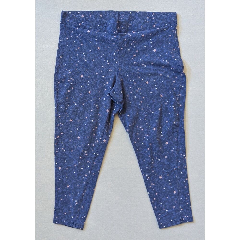 Torrid Premium Leggings Size 3 3X Plus Starry Night Navy Blue Star Print